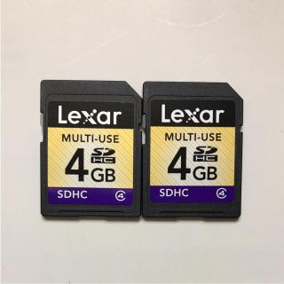 レキサー(Lexar)のlexar  レキサー SDカード 4GB 2枚(コンパクトデジタルカメラ)