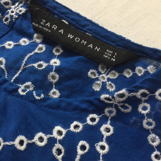 ZARA(ザラ)のZARA 総刺繍ブラウス レディースのトップス(シャツ/ブラウス(半袖/袖なし))の商品写真