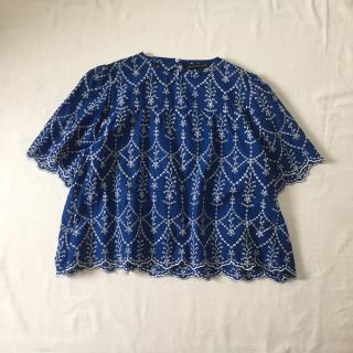 ザラ(ZARA)のZARA 総刺繍ブラウス(シャツ/ブラウス(半袖/袖なし))