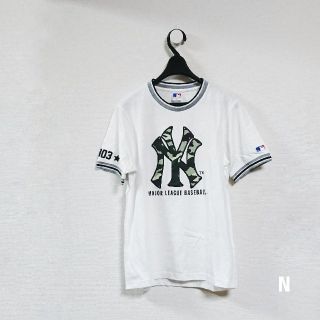 【美品】MAJOR LEAGUE BASEBALL　プリント半袖Tシャツ(Tシャツ/カットソー(半袖/袖なし))