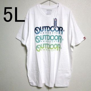 アウトドアプロダクツ(OUTDOOR PRODUCTS)のOUTDOOR　新品　５Ｌ　アウトドアプロダクツ　WHITE　グラデーション(Tシャツ/カットソー(半袖/袖なし))