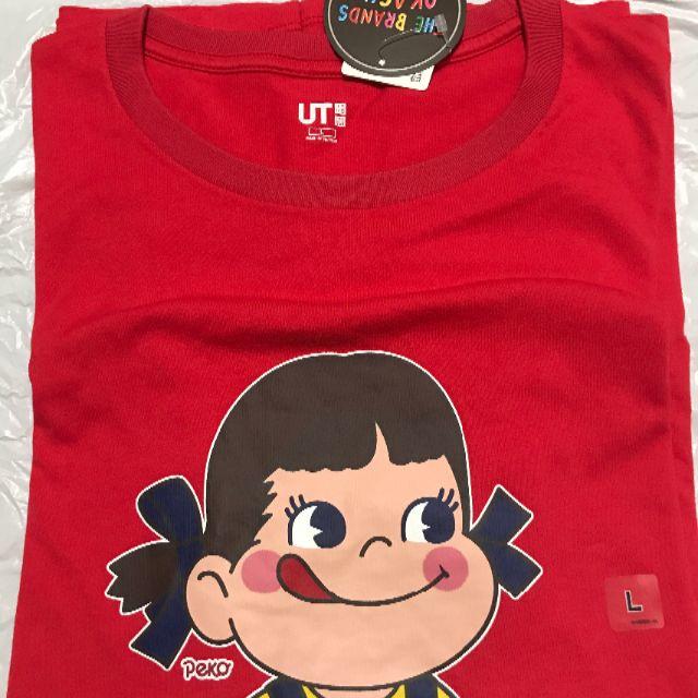 Uniqlo L 赤 ペコちゃん 新品 ユニクロut 不二家 19年春の通販 By Washwashwash Store ユニクロならラクマ