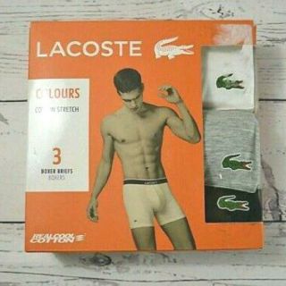 ラコステ(LACOSTE)の【新品未使用】ラコステ ボクサーパンツ 3枚セット(ボクサーパンツ)