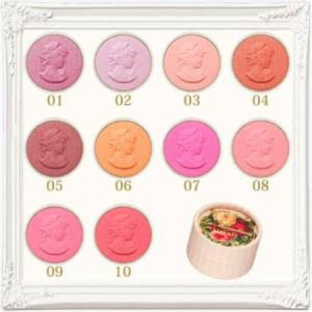 Les Merveilleuses LADUREE(レメルヴェイユーズラデュレ)の新品●送料無料●定価2700円●ラデュレ●ミニプレストチークカラー07番ピンク色 コスメ/美容のベースメイク/化粧品(チーク)の商品写真