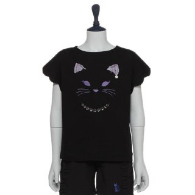 ANNA SUI mini(アナスイミニ)の新品 アナスイミニ  猫顔Tシャツ キッズ/ベビー/マタニティのキッズ服女の子用(90cm~)(Tシャツ/カットソー)の商品写真