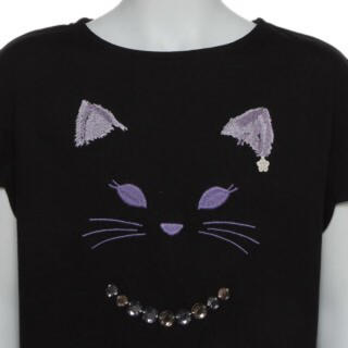 アナスイミニ(ANNA SUI mini)の新品 アナスイミニ  猫顔Tシャツ(Tシャツ/カットソー)