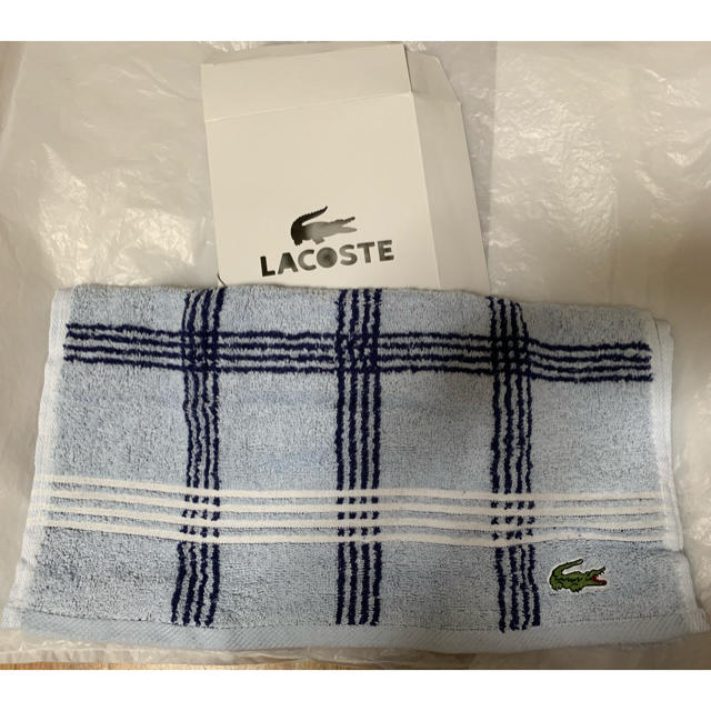 LACOSTE(ラコステ)のラコステ フェイスタオル１枚 インテリア/住まい/日用品の日用品/生活雑貨/旅行(タオル/バス用品)の商品写真