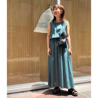 フリークスストア(FREAK'S STORE)のfreak's Store 美品 リネンタッチ2wayワンピース(ロングワンピース/マキシワンピース)