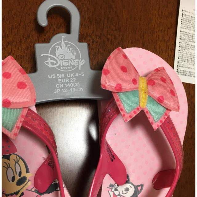 Disney(ディズニー)のミニーマウス ビーチサンダル 12-13㎝ キッズ/ベビー/マタニティのベビー靴/シューズ(~14cm)(サンダル)の商品写真