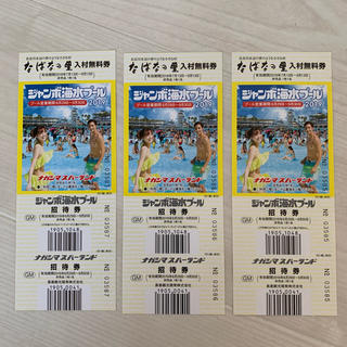 長島ジャンボ海水プール入場券 3枚(遊園地/テーマパーク)