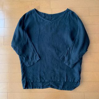 ドレステリア(DRESSTERIOR)のドレステリア リネン100% 製品染め 七分袖 Vネック(シャツ/ブラウス(長袖/七分))