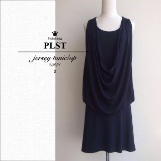 プラステ(PLST)の超美品PLSTジャージーチュニックワンピ(ミニワンピース)