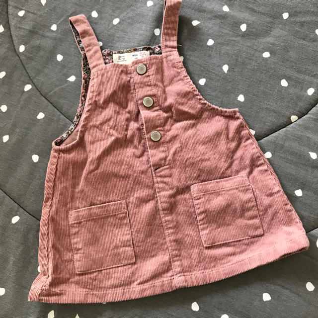 ZARA KIDS(ザラキッズ)のzara♡コーデュロイスカート キッズ/ベビー/マタニティのベビー服(~85cm)(ワンピース)の商品写真