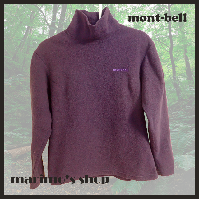 mont bell(モンベル)のモンベル　シャミース　ハイネックセーター（女性用、パープル系）中古品 レディースのトップス(ニット/セーター)の商品写真