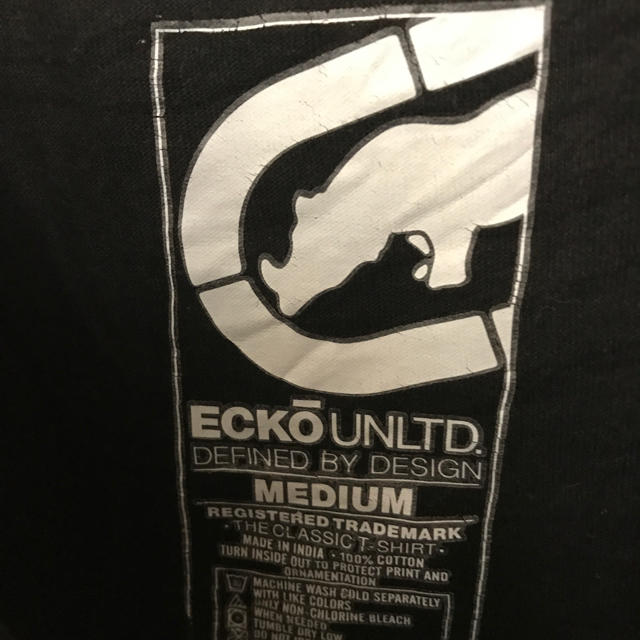 ECKŌ UNLTD（ECKO UNLTD）(エコーアンリミテッド)の【激レア】エコーアンリミテッド☆デカロゴビッグロゴ半袖グラフィックTシャツ90s メンズのトップス(Tシャツ/カットソー(半袖/袖なし))の商品写真