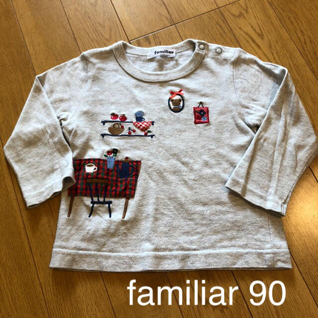 familiar(ファミリア)のfamiliar 長袖トップス 90 キッズ/ベビー/マタニティのキッズ服女の子用(90cm~)(Tシャツ/カットソー)の商品写真