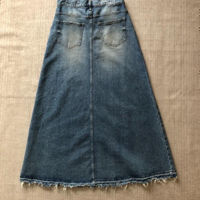 IENA(イエナ)のIENA取扱い upper hight アッパーハイツ デニムマキシスカート レディースのスカート(ロングスカート)の商品写真