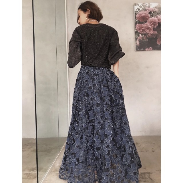 Ameri VINTAGE】ANTHESIS LACE SKIRT - ロングスカート