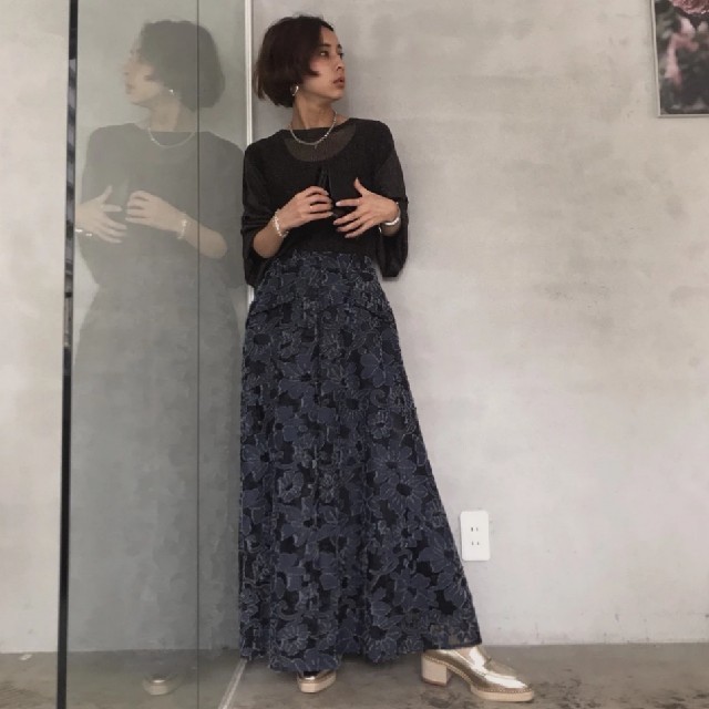 Ameri VINTAGE(アメリヴィンテージ)のアメリヴィンテージ　ANTHESIS LACE SKIRT レディースのスカート(ロングスカート)の商品写真