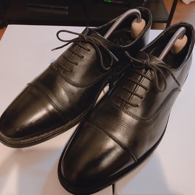 メンズ美品 ストレートチップ ビジネスシューズ london shoe make