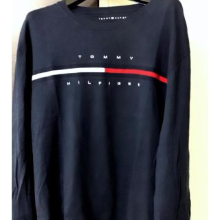 トミーヒルフィガー(TOMMY HILFIGER)のトミーヒルフィガー   ロンT 黒(Tシャツ/カットソー(七分/長袖))