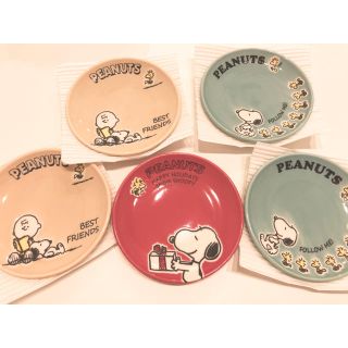 スヌーピー(SNOOPY)のSNOOPY 小皿5枚セット(木箱付き)(食器)