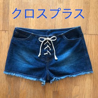 ＊小尻効果♡めちゃ可愛♡＊編み上げ＊レースアップ＊デニムショートパンツ☺︎(ショートパンツ)