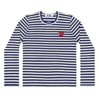 コムデギャルソン(COMME des GARCONS)のPLAY コムデギャルソン ボーダー L/S Tee MENS / S(Tシャツ/カットソー(七分/長袖))