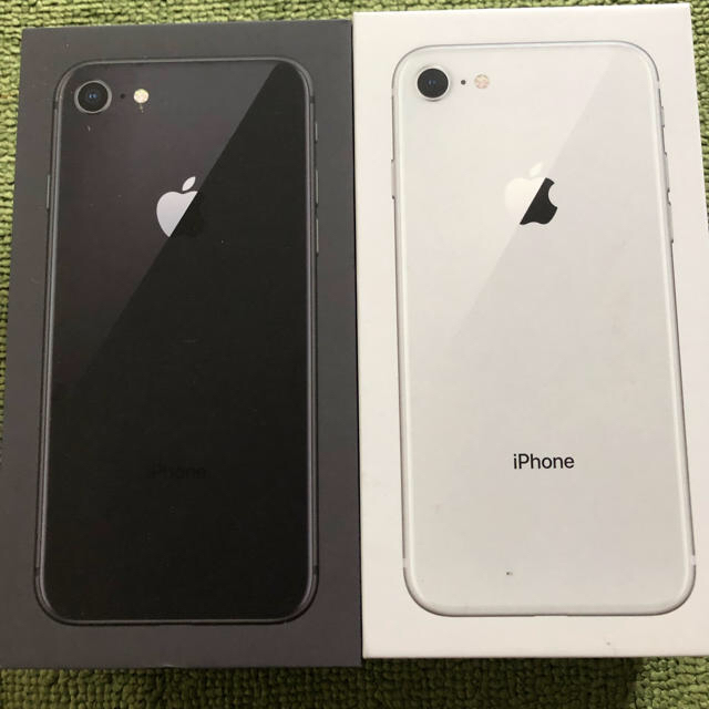 iPhone8 64GB白黒2台セット 新品未使用