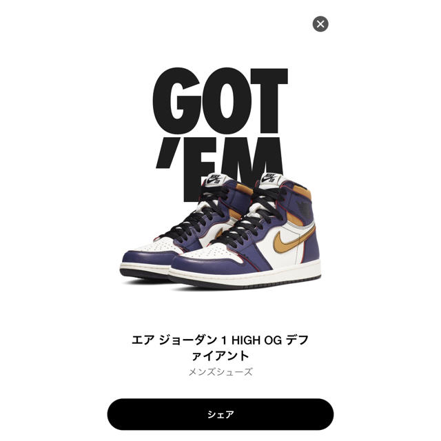 AIR JORDAN 1 RETRO HIGH OG DEFIANTのサムネイル