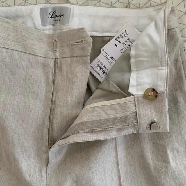 L'Appartement DEUXIEME CLASSE(アパルトモンドゥーズィエムクラス)のL'Appartement Linen Cropped パンツ レディースのパンツ(クロップドパンツ)の商品写真