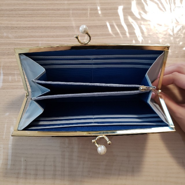 LANVIN en Bleu(ランバンオンブルー)のLANVIN en Bleu 薄型がまぐち長財布 レディースのファッション小物(財布)の商品写真