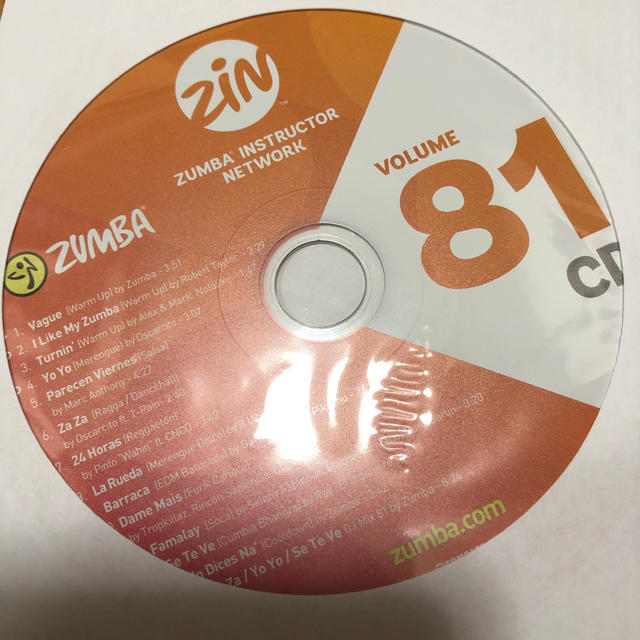 Zumba(ズンバ)のズンバCD zin81 エンタメ/ホビーのCD(ポップス/ロック(洋楽))の商品写真