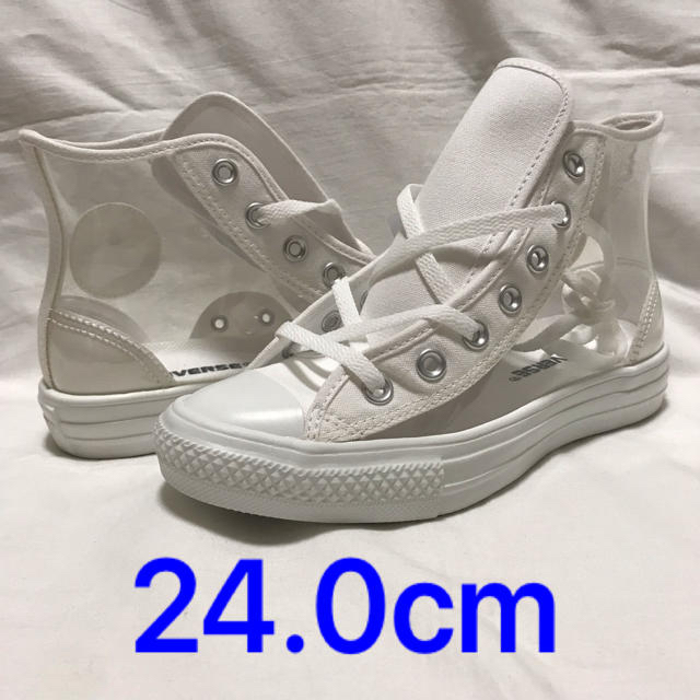 レディースALL STAR LIGHT CLEARMATERIAL HI  24.0cm