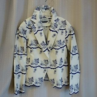 グレースコンチネンタル(GRACE CONTINENTAL)の☆GRACE刺繍ジャケット コットン☆(テーラードジャケット)