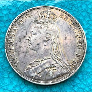 【cook様専用】1892 イギリス ビクトリア クラウン 銀貨(貨幣)