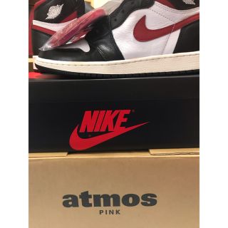 ナイキ(NIKE)のair jordan 1 GS gym red 25cm(スニーカー)