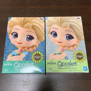 ディズニー(Disney)の【色違い2個セット】Qposket  ディズニー エルサ(フィギュア)