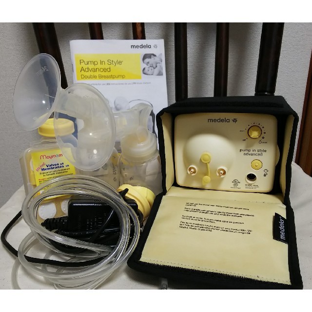 美品　Medela(メデラ) 搾乳機 電動  ダブルポンプ　哺乳瓶付き