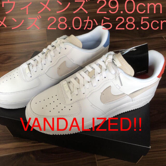 メンズ大特価！ NIKE WMNS AIR FORCE 1 VANDALIZED LX