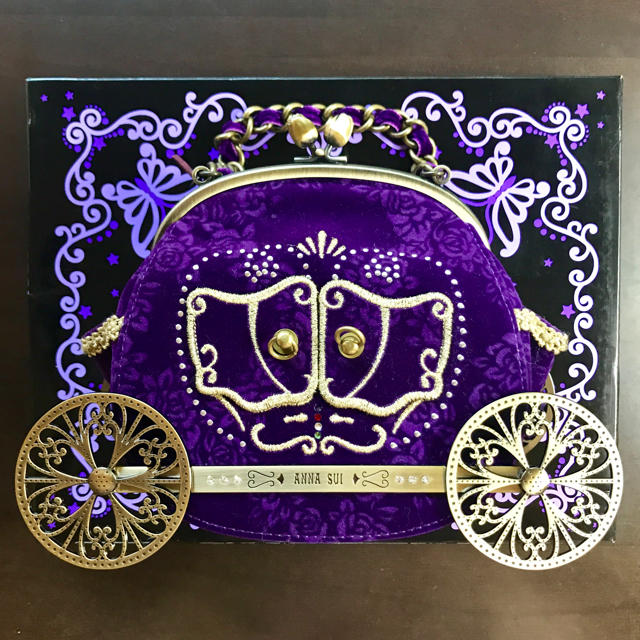 レア数量限定品】 アナスイ ANNA SUI 馬車 バッグ パープル 紫 - www