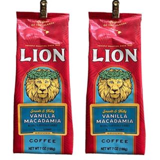 ライオンコーヒー  Lion　バニラマカダミア 198g(粉) × 2個 ハワイ(コーヒー)