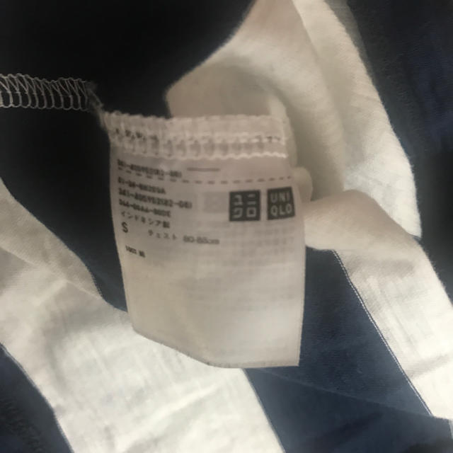 UNIQLO(ユニクロ)のユニクロ ボーダー Tシャツ ネイビー レディースのトップス(Tシャツ(半袖/袖なし))の商品写真