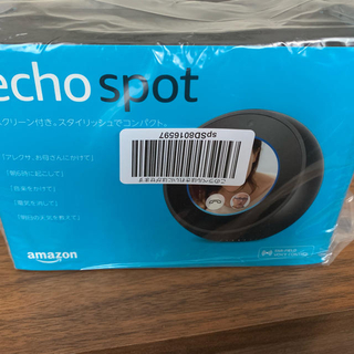 エコー(ECHO)の【未開封・送料込】Amazon Echo spot アマゾンエコースポット 半額(スピーカー)