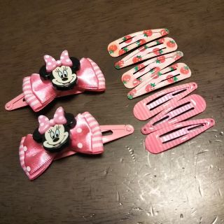 ディズニー(Disney)のhiiroo様専用！ミニーちゃんヘアピン&小さいヘアピン七個(その他)