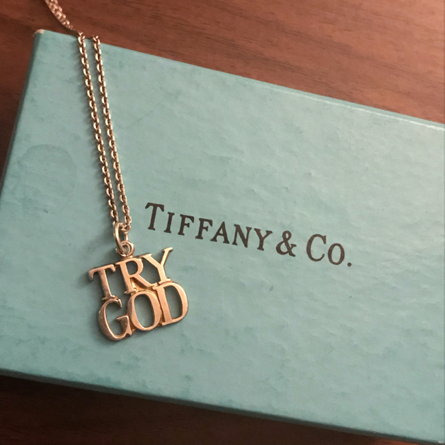 ネックレストップSilve【希少】Vintage Tiffany TRY GOD