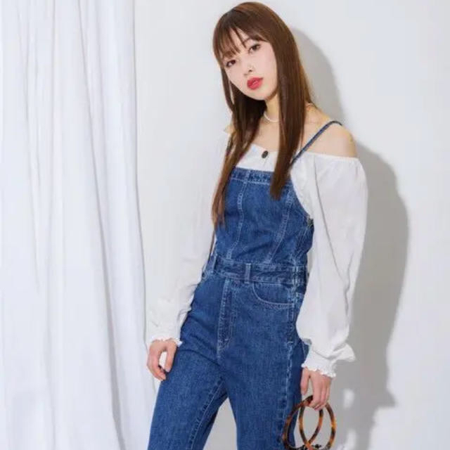 COCO DEAL(ココディール)のCOCODEAL♡バックシャンデニムサロペット【新品】 レディースのパンツ(サロペット/オーバーオール)の商品写真