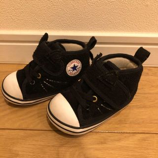 コンバース(CONVERSE)のコンバース ベビー 猫 ブラック 12cm(スニーカー)