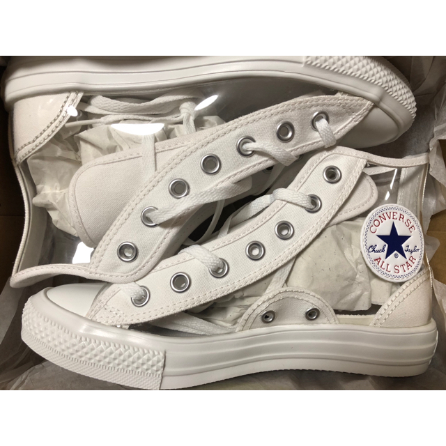 【23.5cm】CONVERSE ALL STAR CLEARMATERIALスニーカー