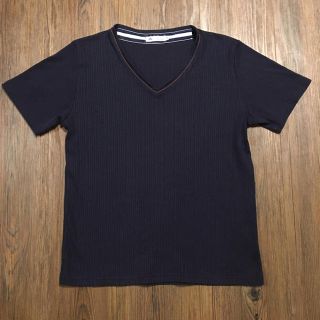 メンズメルローズ(MEN'S MELROSE)のメルローズ VネックTシャツ ネイビー(Tシャツ/カットソー(半袖/袖なし))